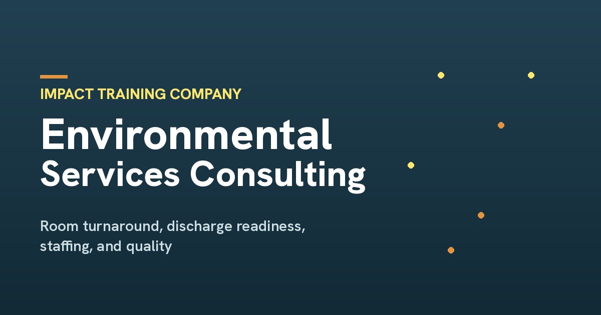 Environmental Services Consulting for Hospitals | ITC
